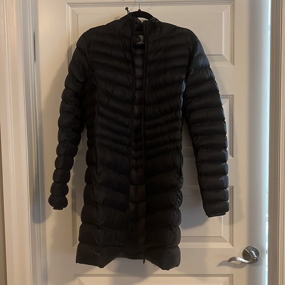 Florence Womens Long Padded Jacket Jet Black - Picture 4 of 8